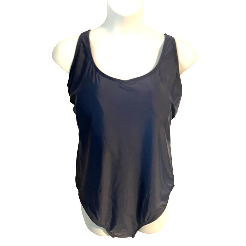 Roatan Size 4X Navy Blue One Piece Swimsuit Adjustable Straps Bathing Suit New